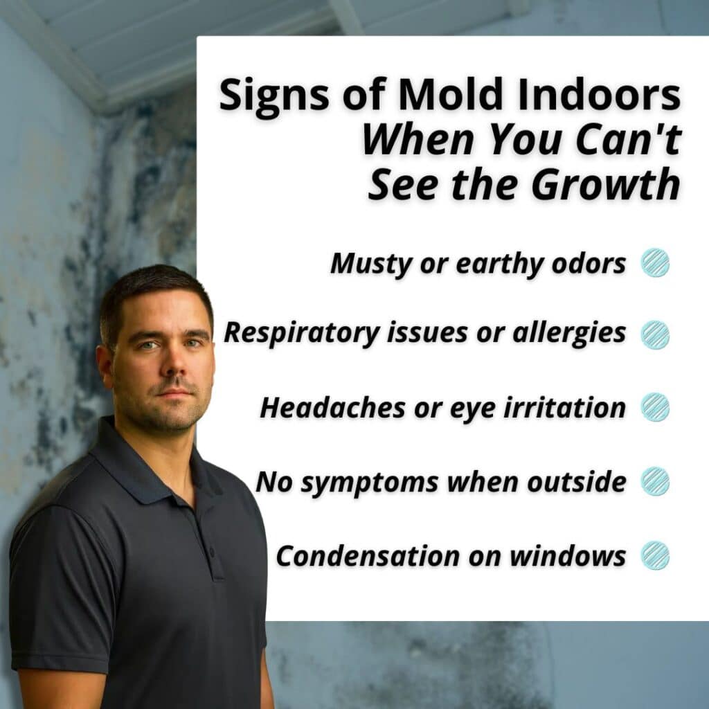 signs you need to test for mold in your indoor air